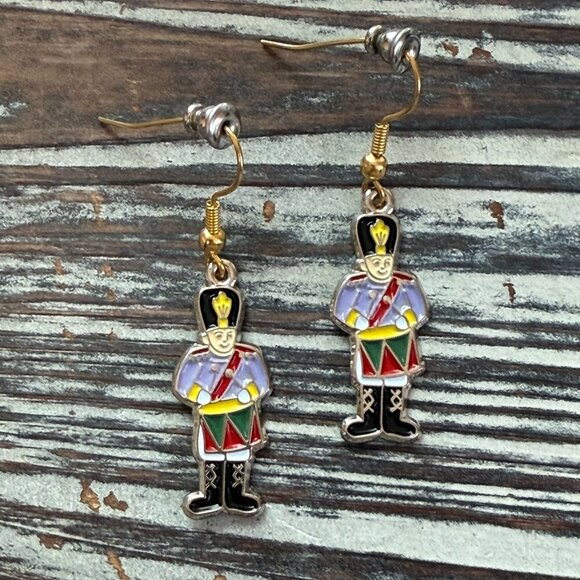 Holiday Earrings - Drummers Drumming - 12 Days of Christmas #12 - Picture 4 of 4